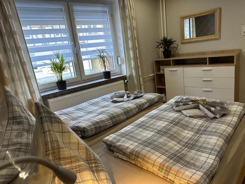 Christels Ferienwohnung 2 In Thale Mit Ueberdachter Terrasse, Kueche Mit Tv & Geschirrspueler Exterior foto